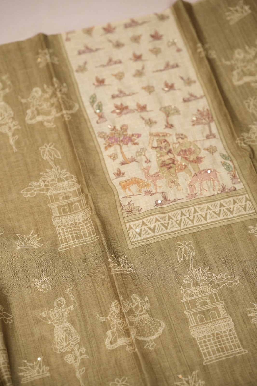 Semi Chanderi Salwar TSS0744
