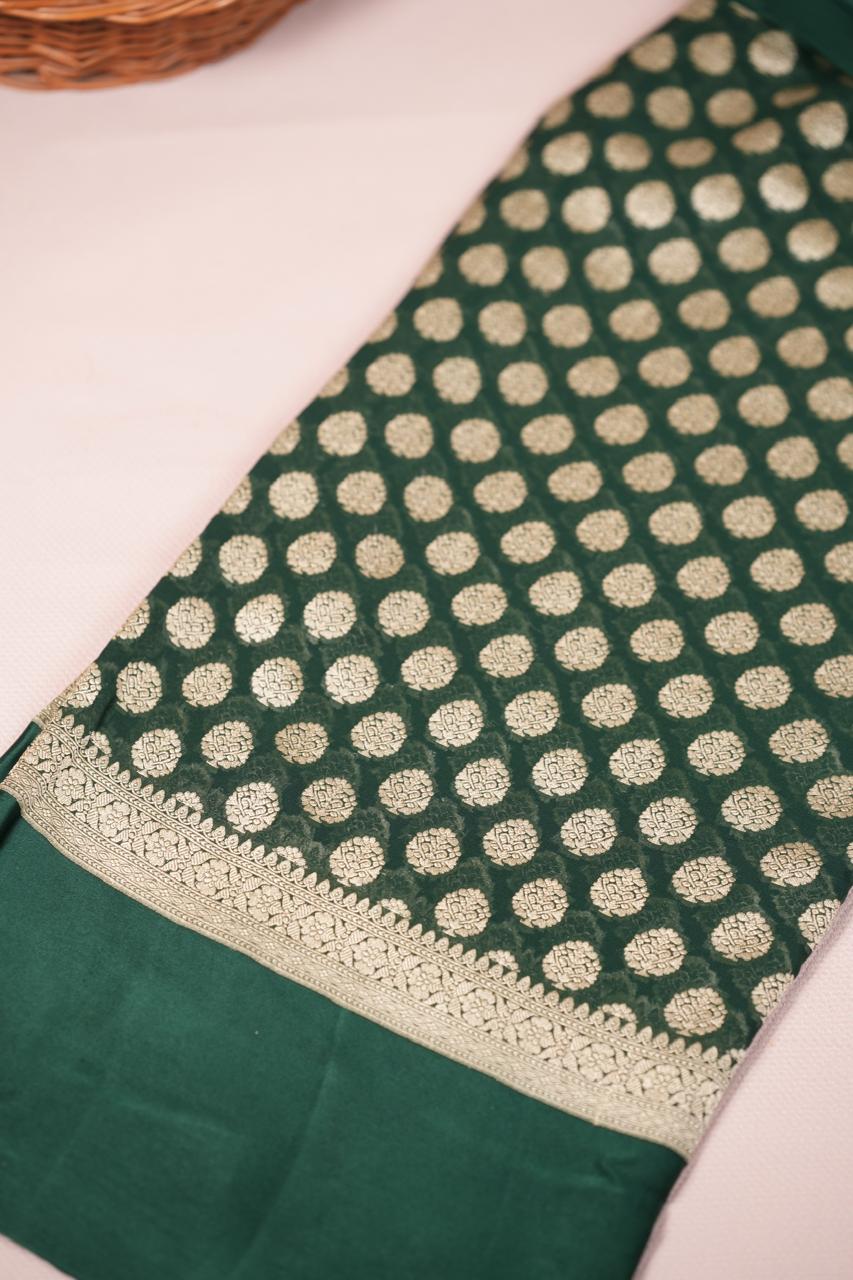 Georgette Banarasi Saree TSA5174