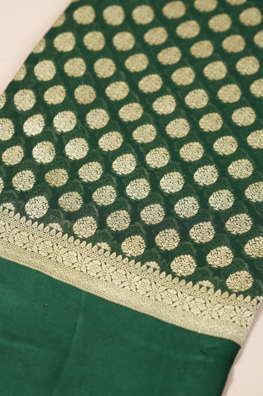 Georgette Banarasi Saree TSA5174
