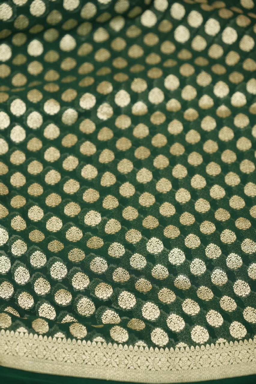 Georgette Banarasi Saree TSA5174