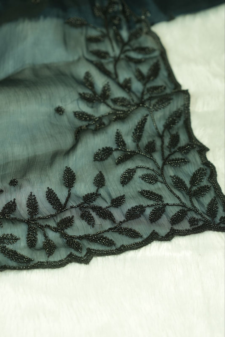 Crushed Organza Saree TSA5186