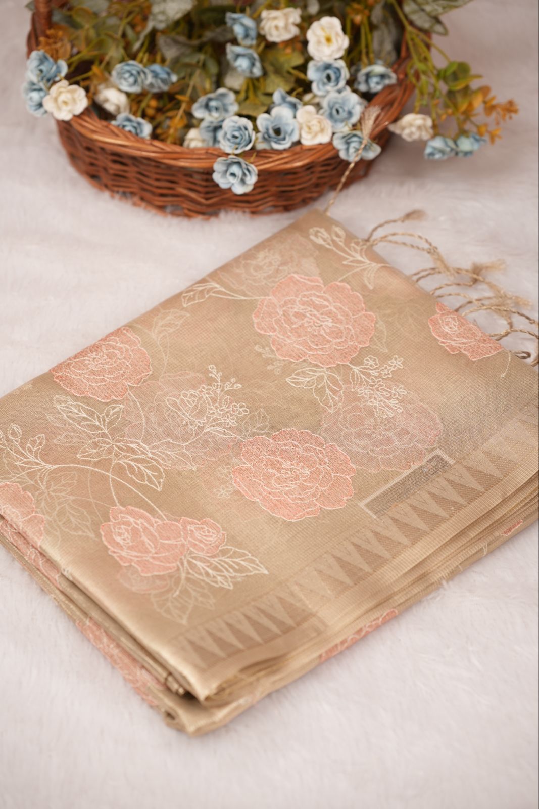 Tissue Net Saree TSA5197