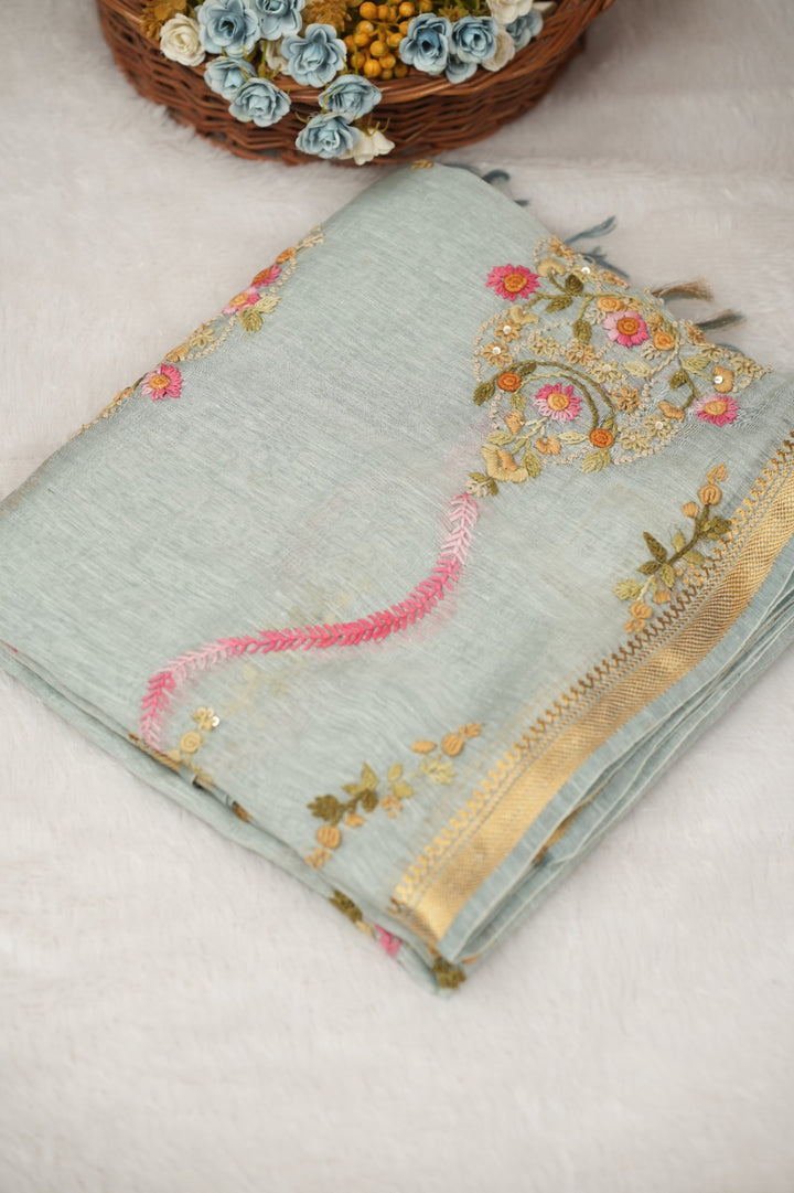 Linen Saree TSA5210