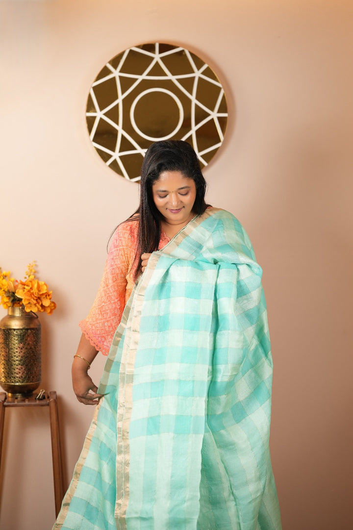 Tussar Organza Saree TSA5220