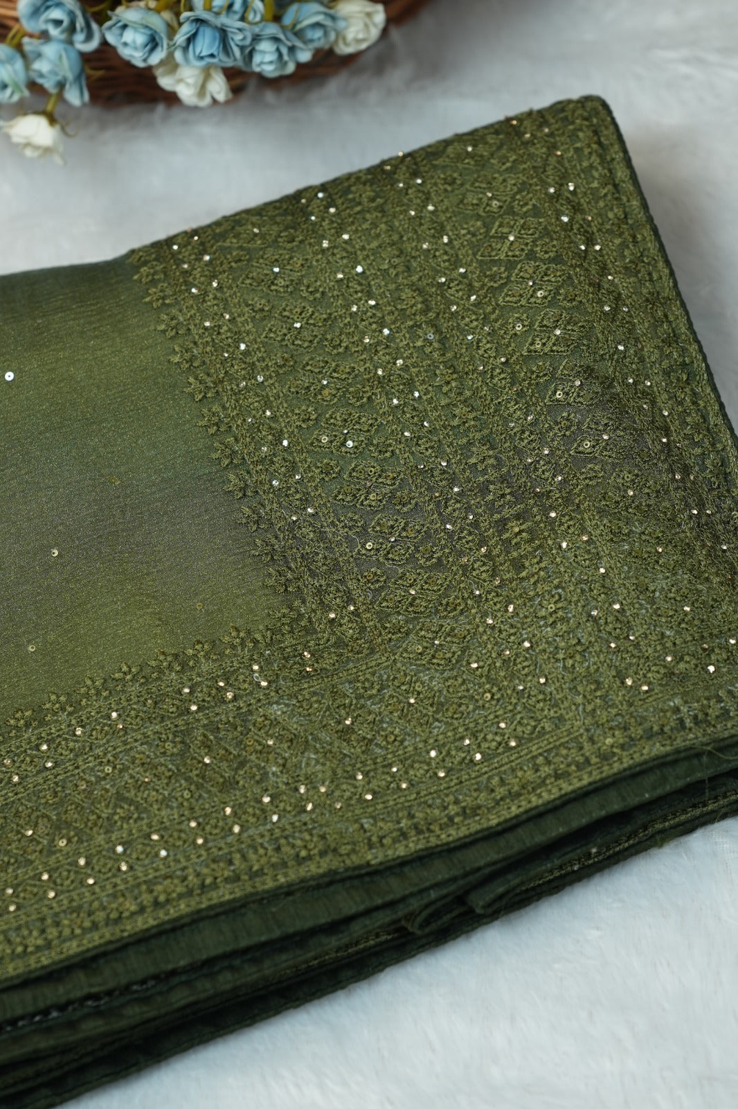 Crushed Tissue Saree TSA5222