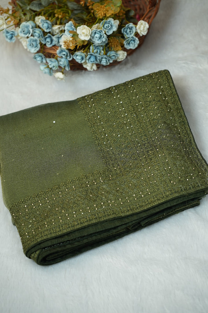 Crushed Tissue Saree TSA5222
