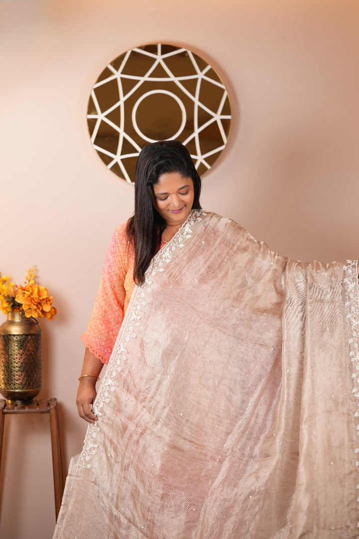 Jute Net Saree TSA5225