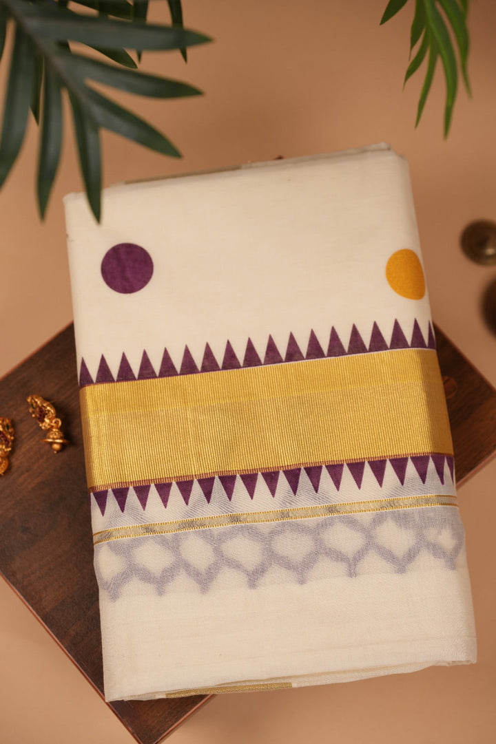 Kerala Tissue Cotton Saree TSA05229