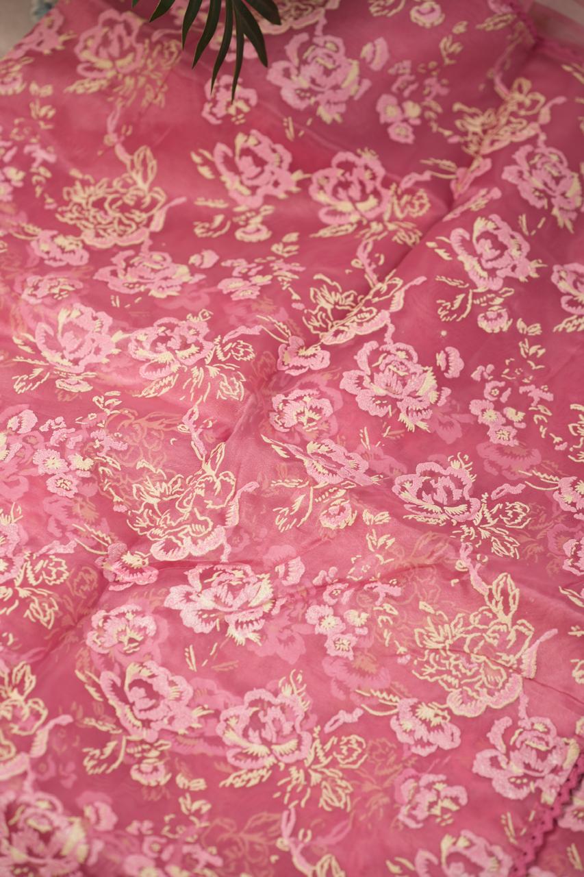 Glass Organza Saree TSA05231