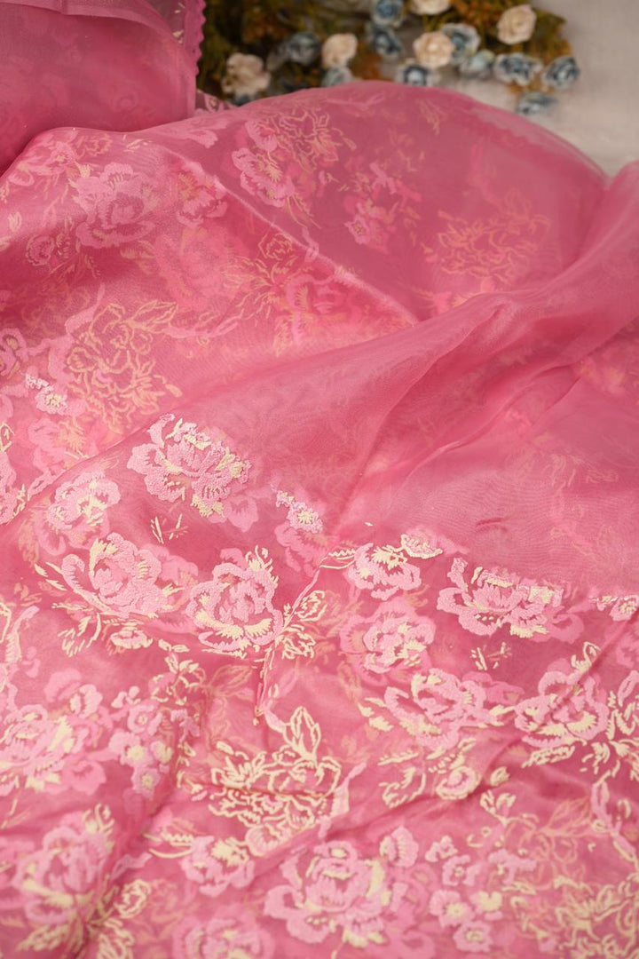 Glass Organza Saree TSA05231