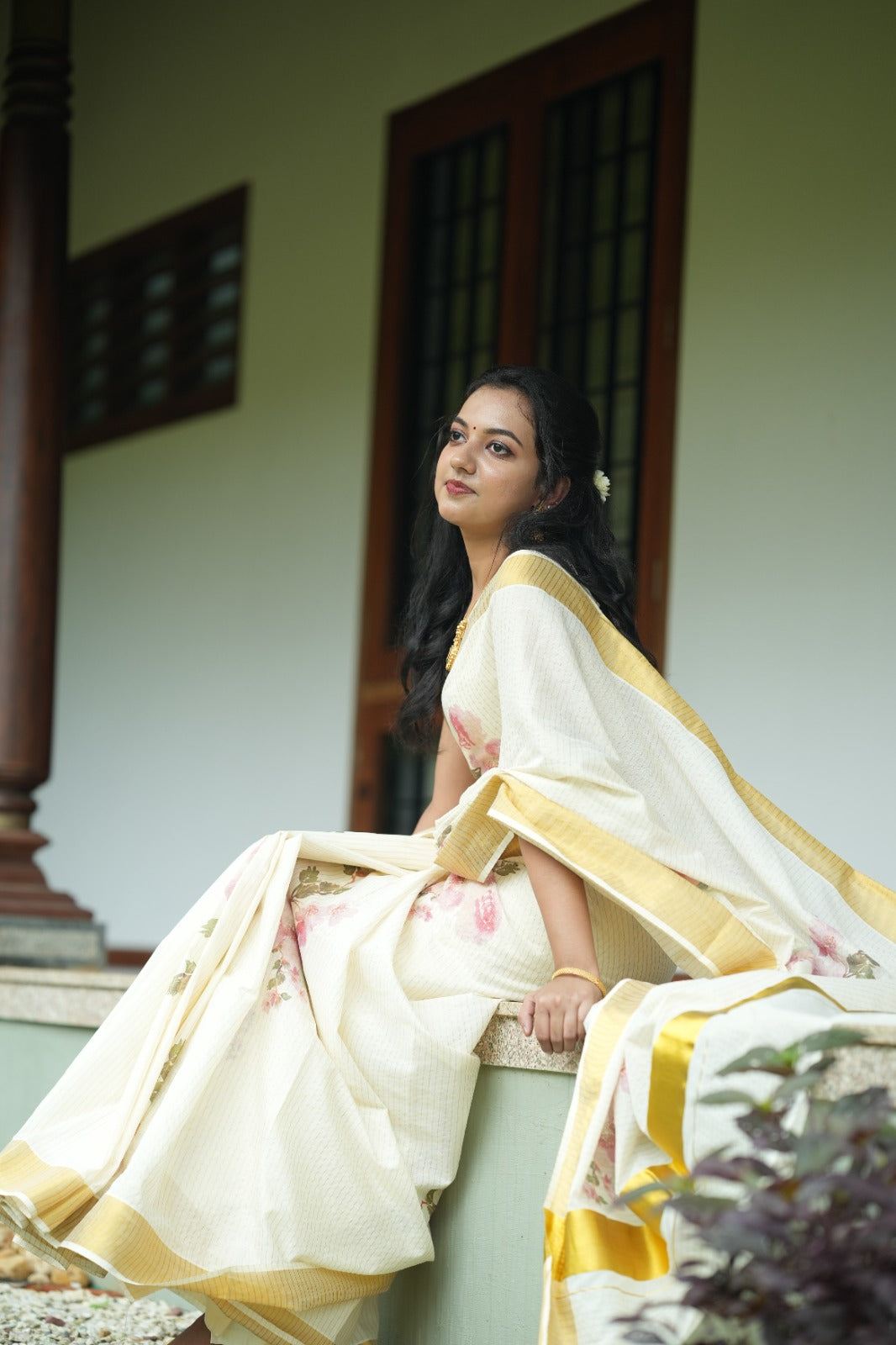 Onam Digital Print Saree TPS002