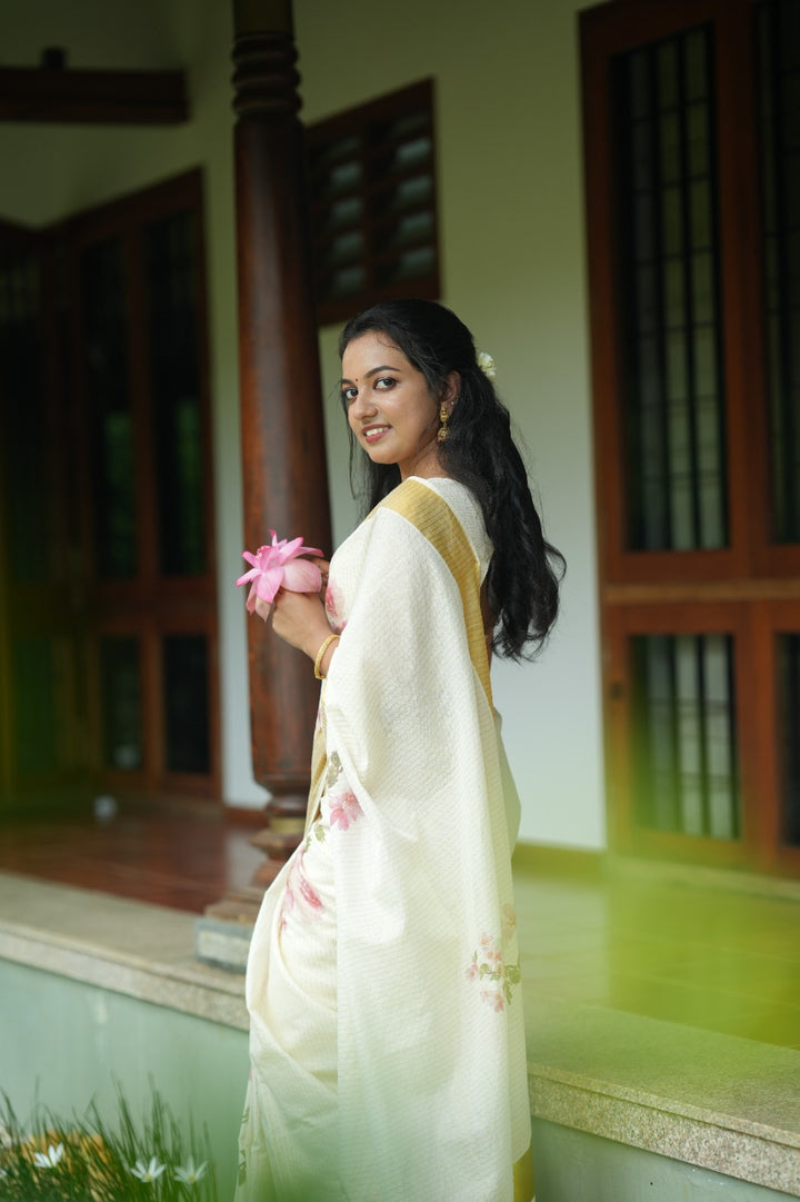 Onam Digital Print Saree TPS002