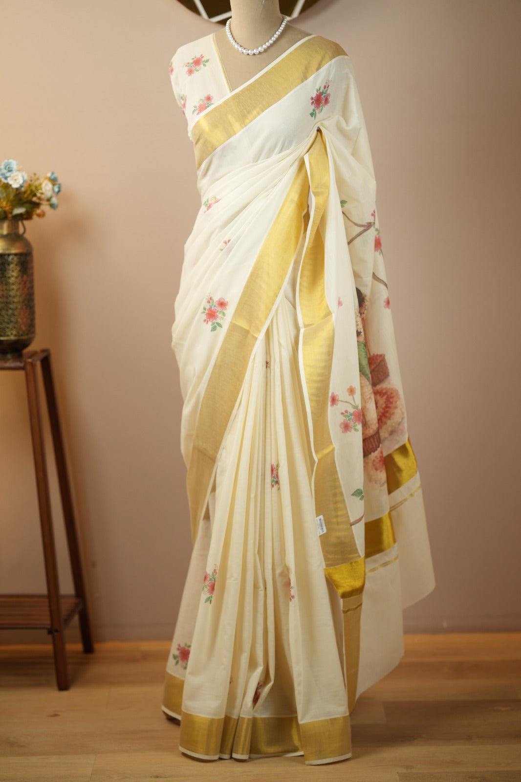 Onam Digital Print Saree TPS003