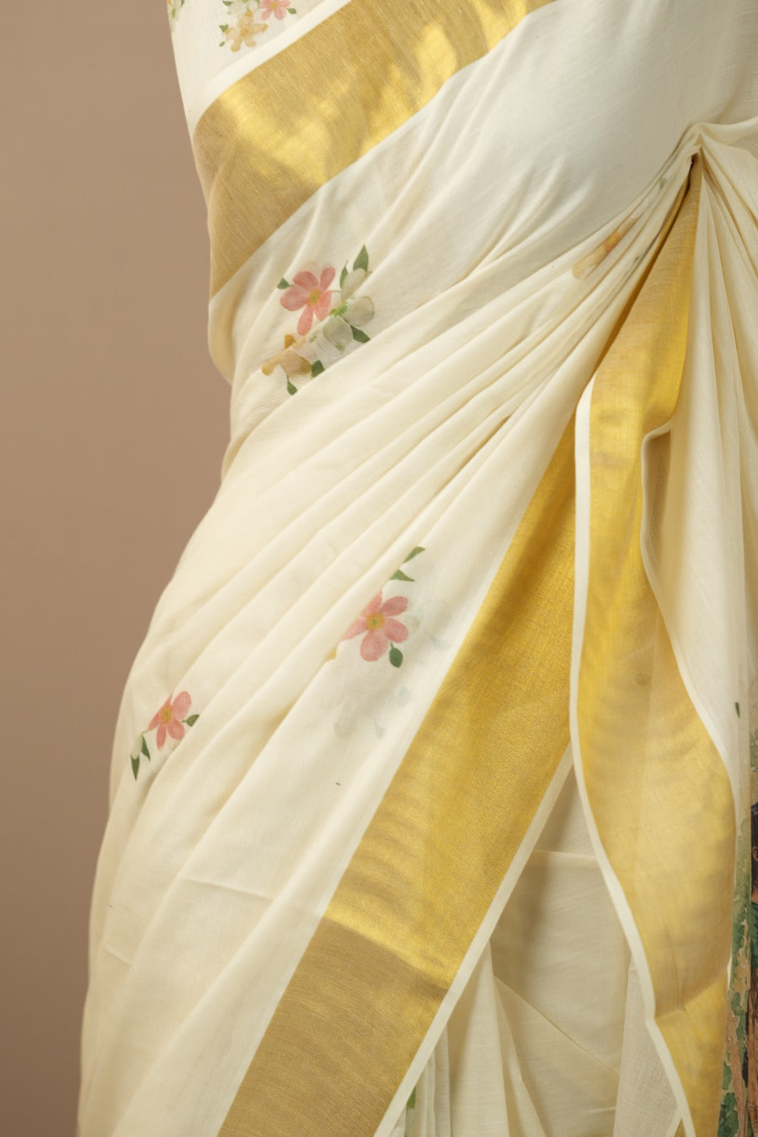 Onam Digital Print Saree TPS004