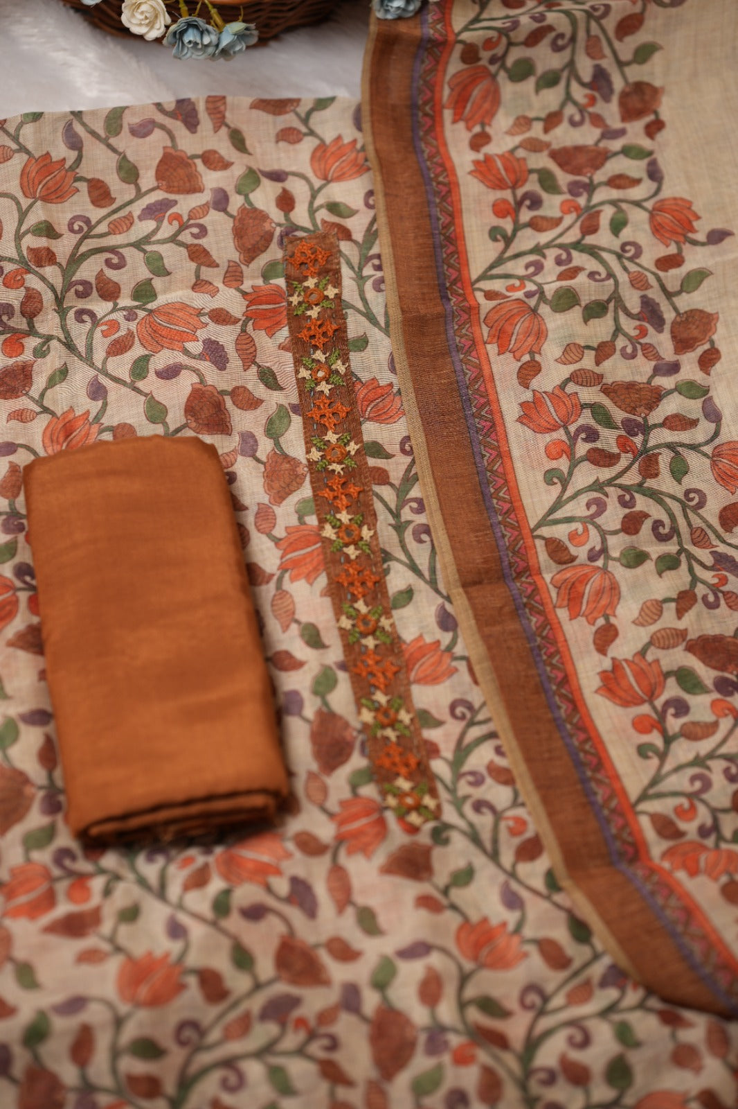 Semi Chanderi Salwar TSS5238