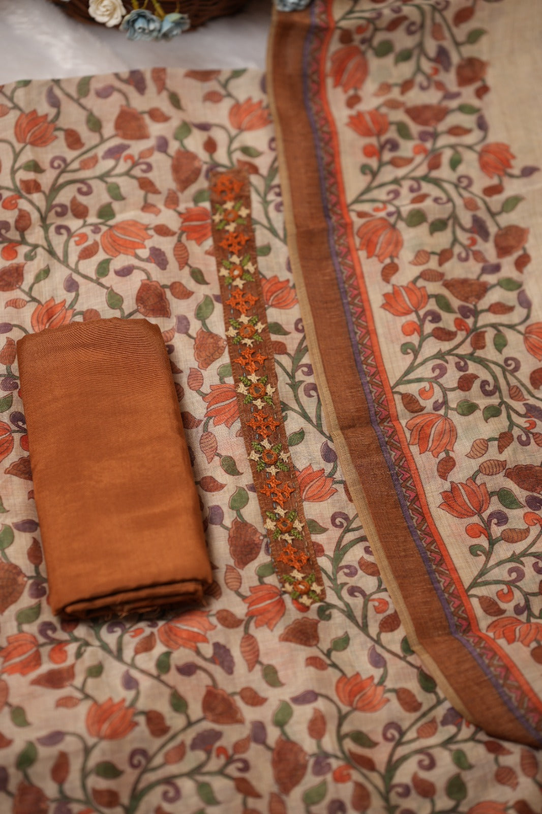 Semi Chanderi Salwar TSS5238