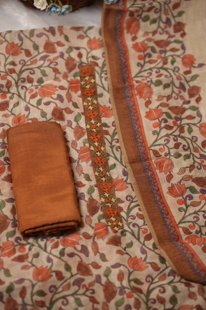 Semi Chanderi Salwar TSS5238