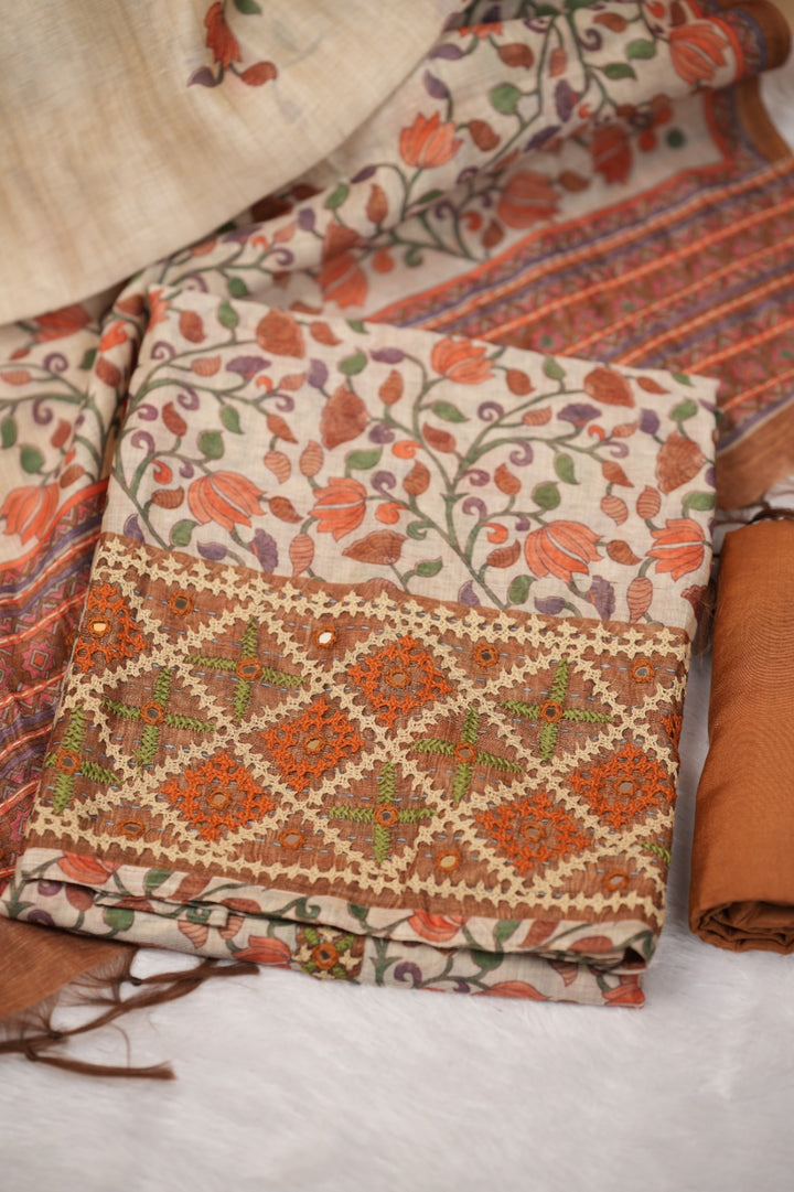 Semi Chanderi Salwar TSS5238