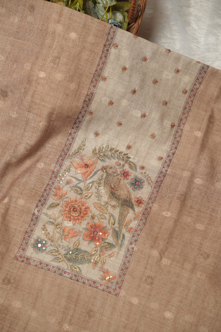 Semi Chanderi Salwar TSS0849