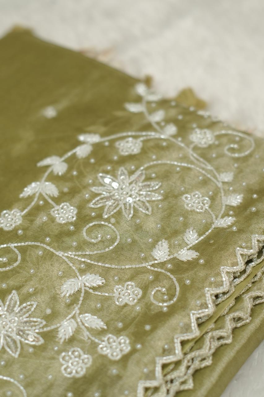 Tissue Organza Saree TSA5298