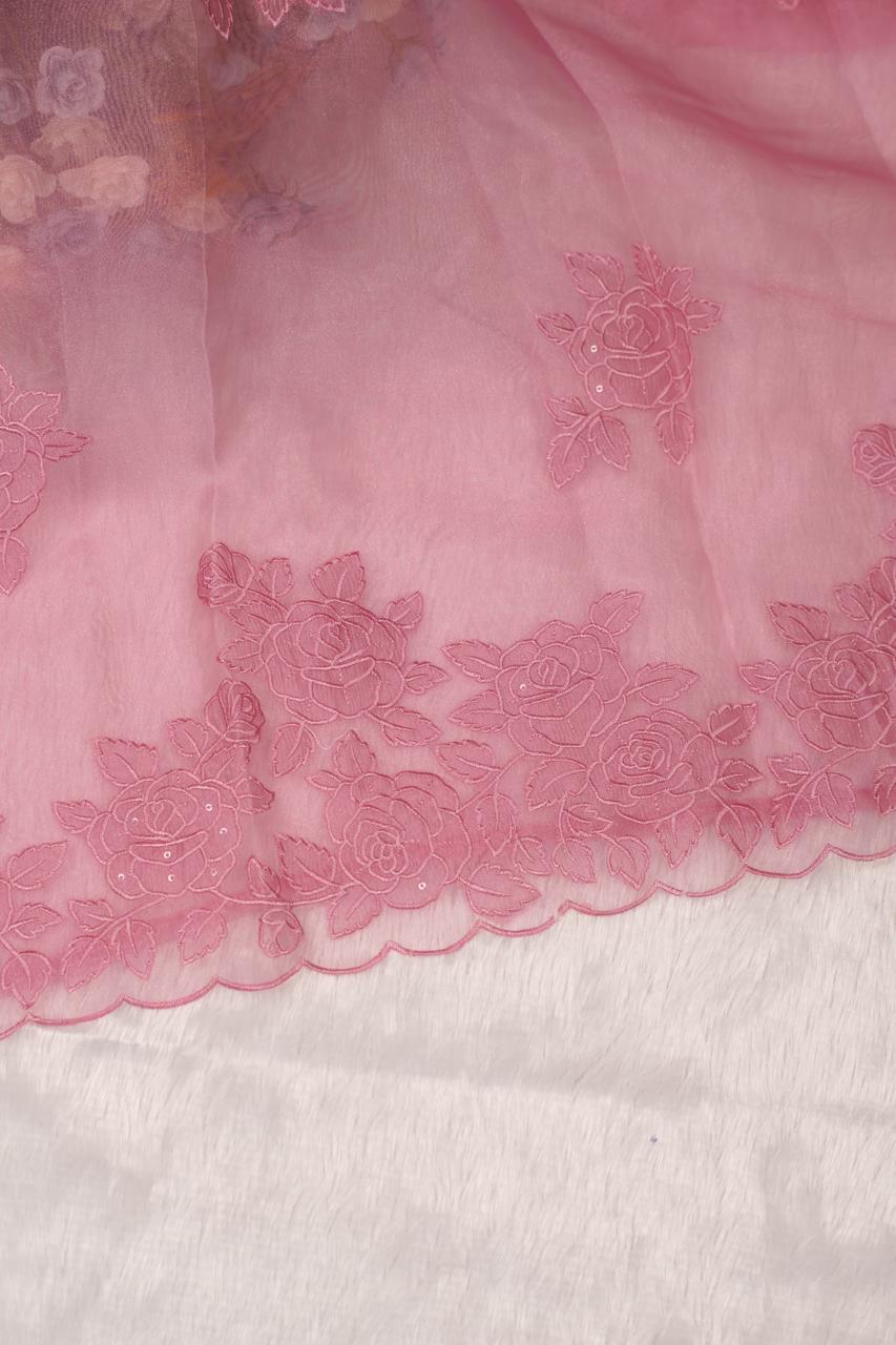 Glass Organza Salwar  TSS5300