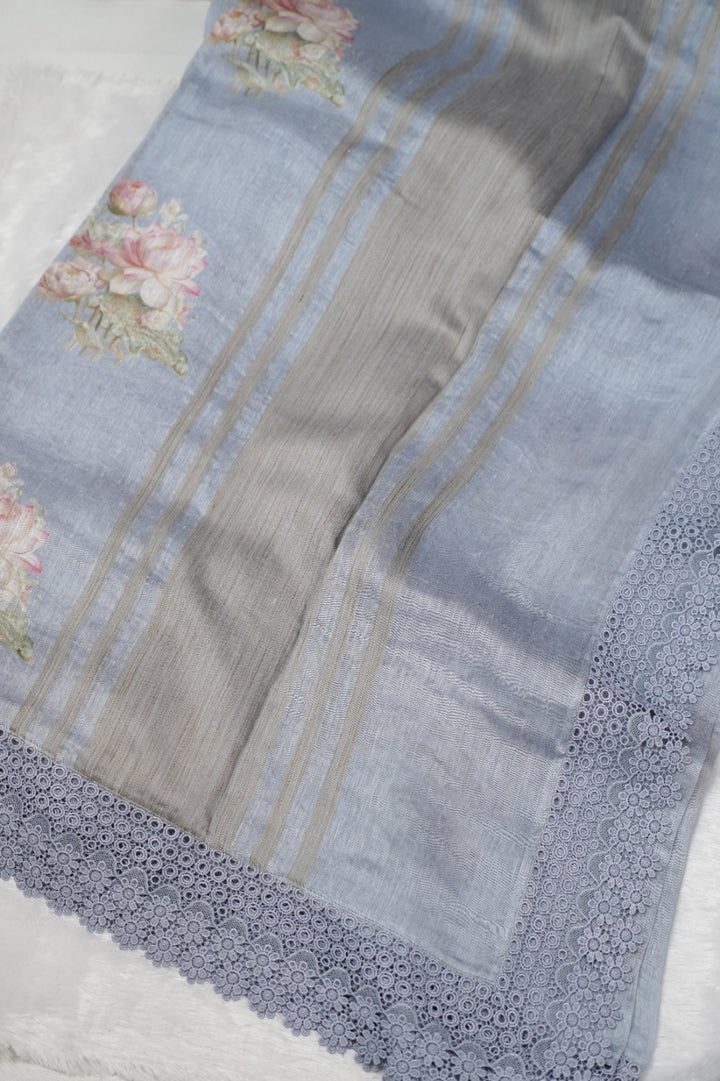 Silk Linen Saree TSA5317