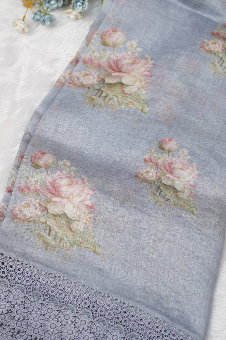 Silk Linen Saree TSA5317