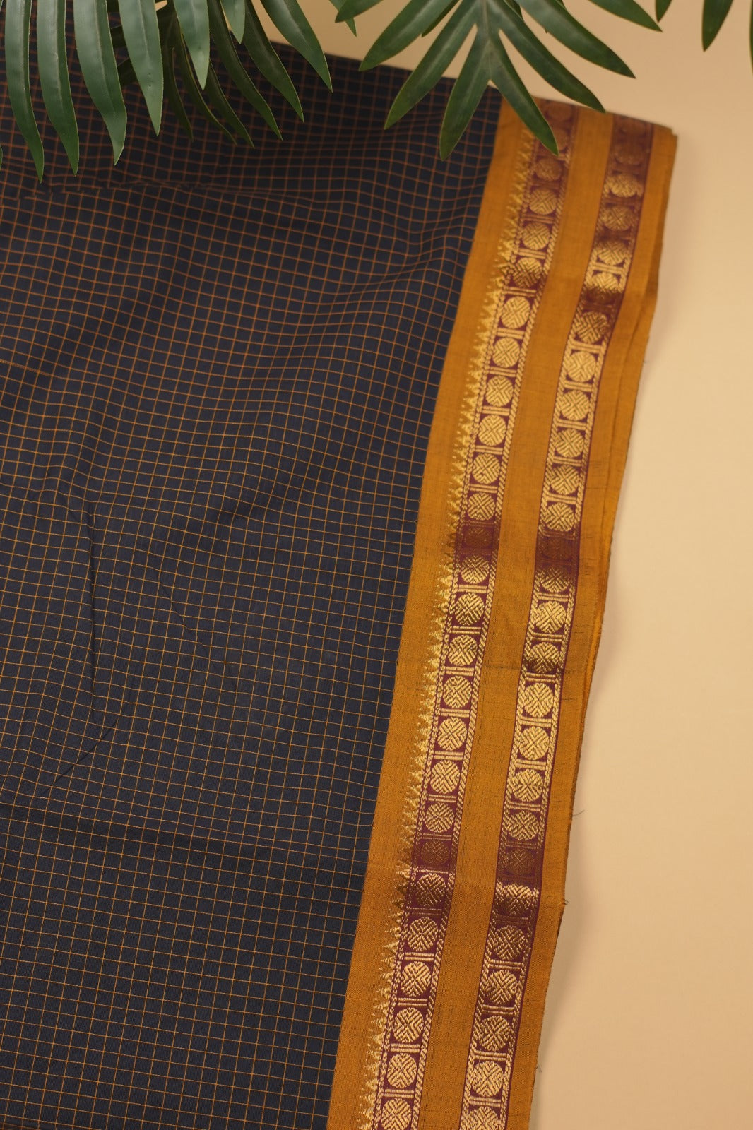 Chettinad Cotton Saree TSA5321 Navy Blue