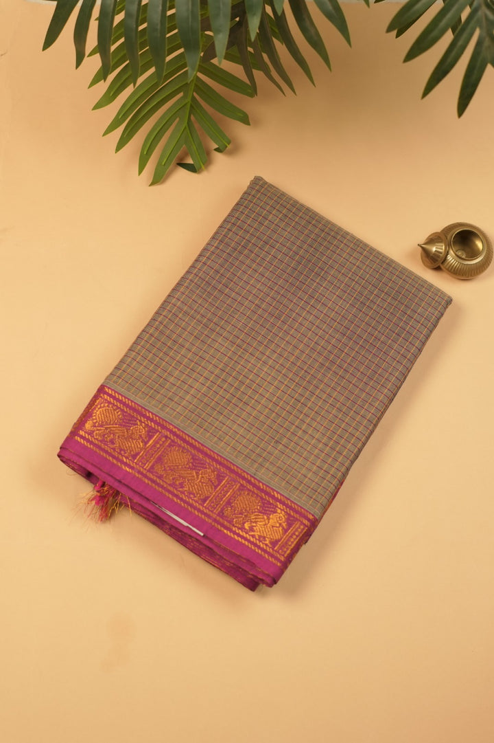 Chettinad Cotton Saree TSA5321 Grey