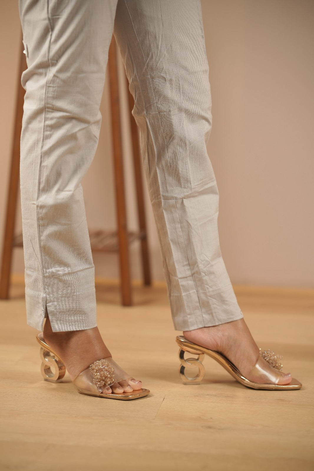 Stright Fit Stretchable Pants TBW0469