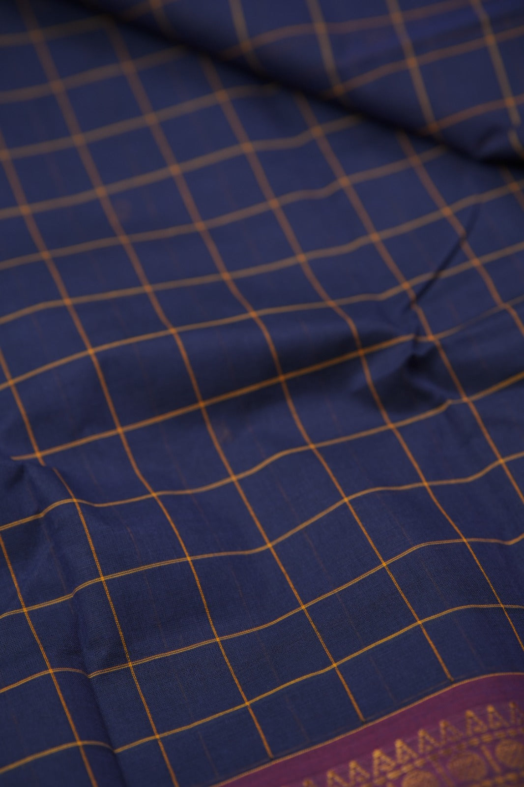 Kanchi Cotton Saree TSA5363 Navy Blue