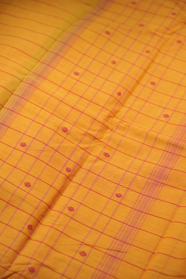 Kanchi Cotton Saree TSA5363 Mango Yellow
