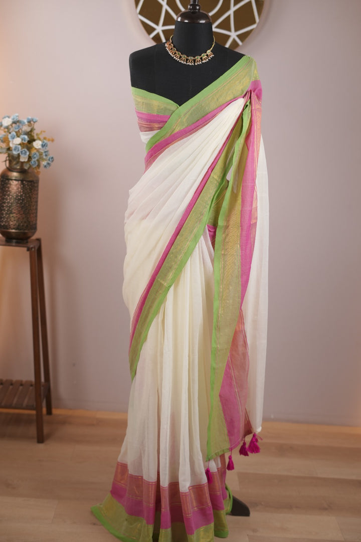 Mul Chanderi  Saree TSA5394