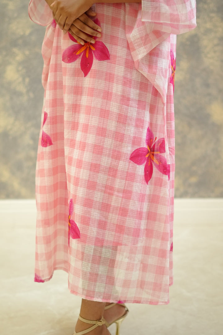 Gingham Kaftan TKTF1007