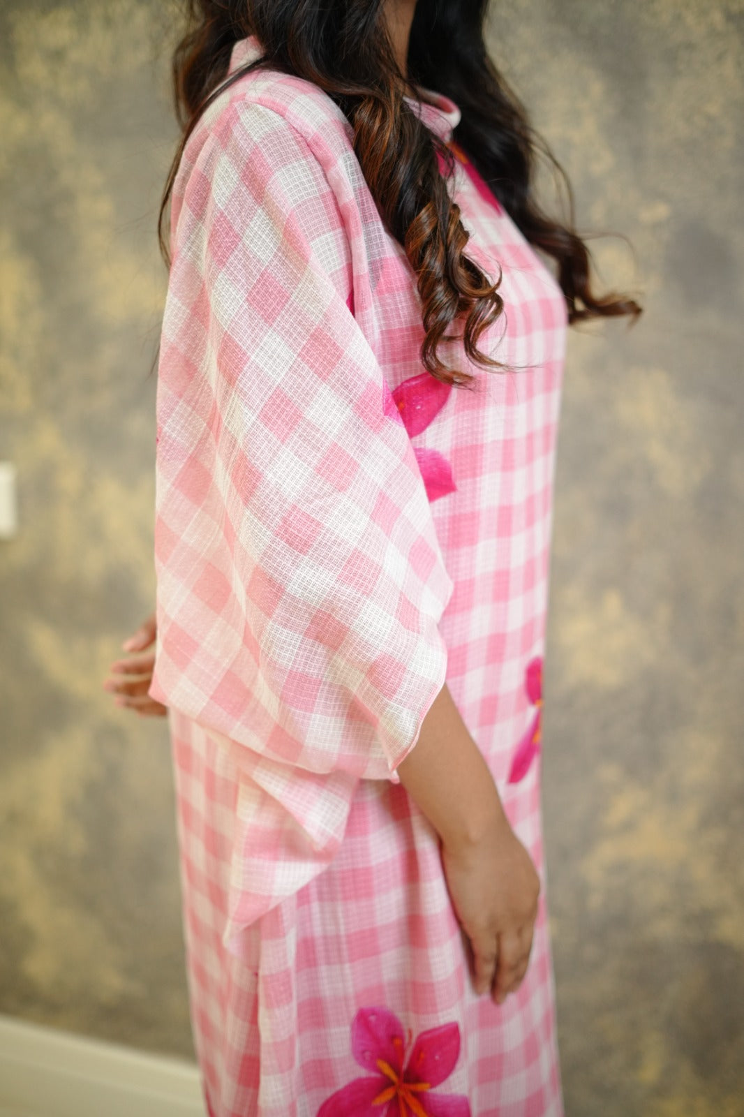 Gingham Kaftan TKTF1007
