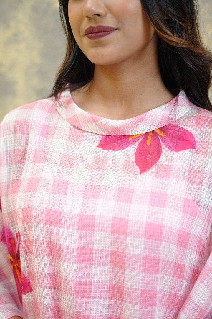 Gingham Kaftan TKTF1007