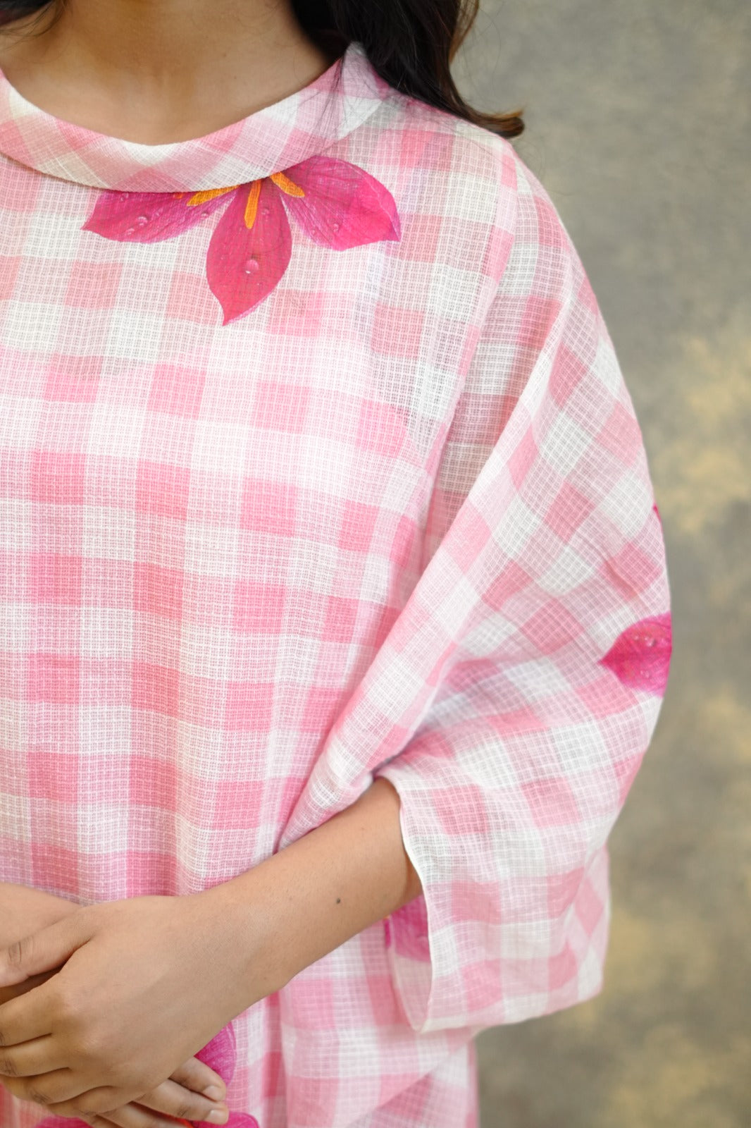 Gingham Kaftan TKTF1007