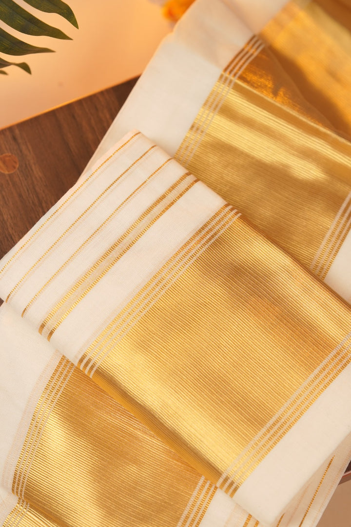 Kerala Cotton Set Mundu TSA0945