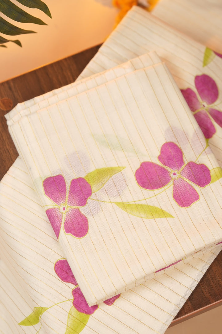 Kerala Cotton Set Mundu TSA0944