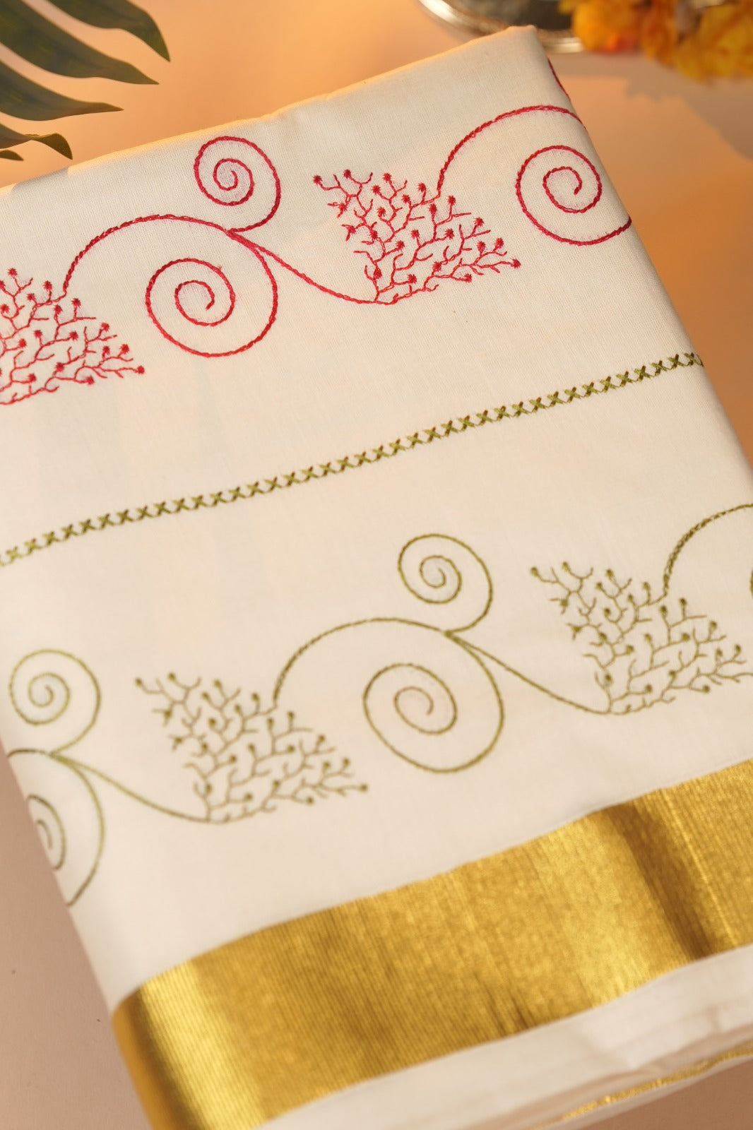 Kerala Cotton Saree TSA0937