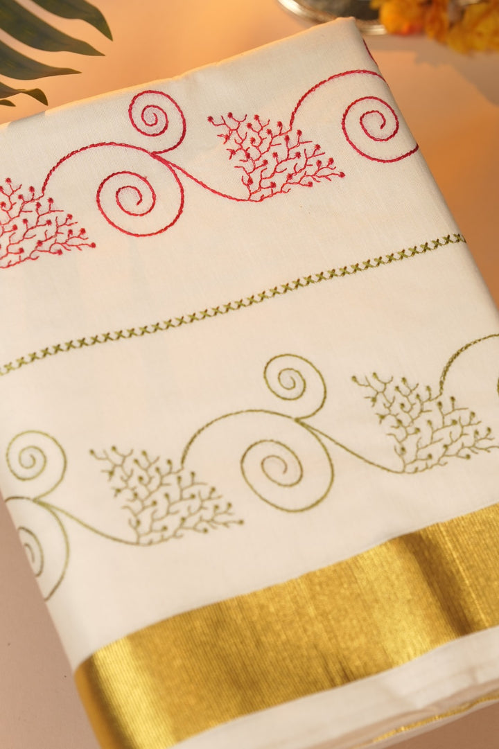 Kerala Cotton Saree TSA0937