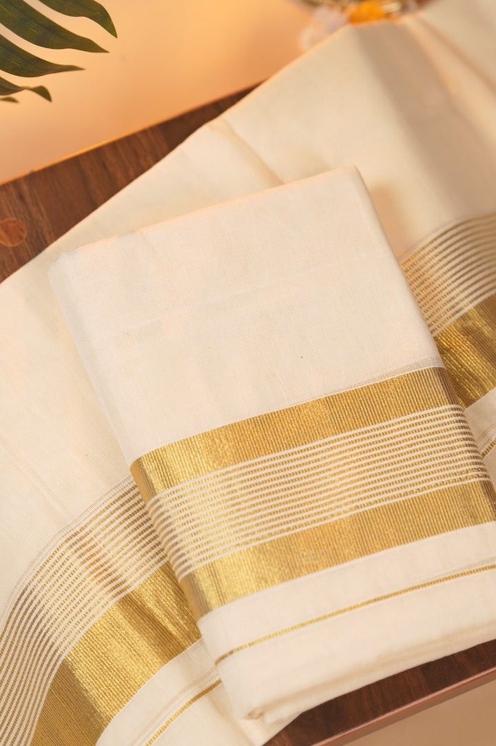 Kerala Cotton Set Mundu TSA0946
