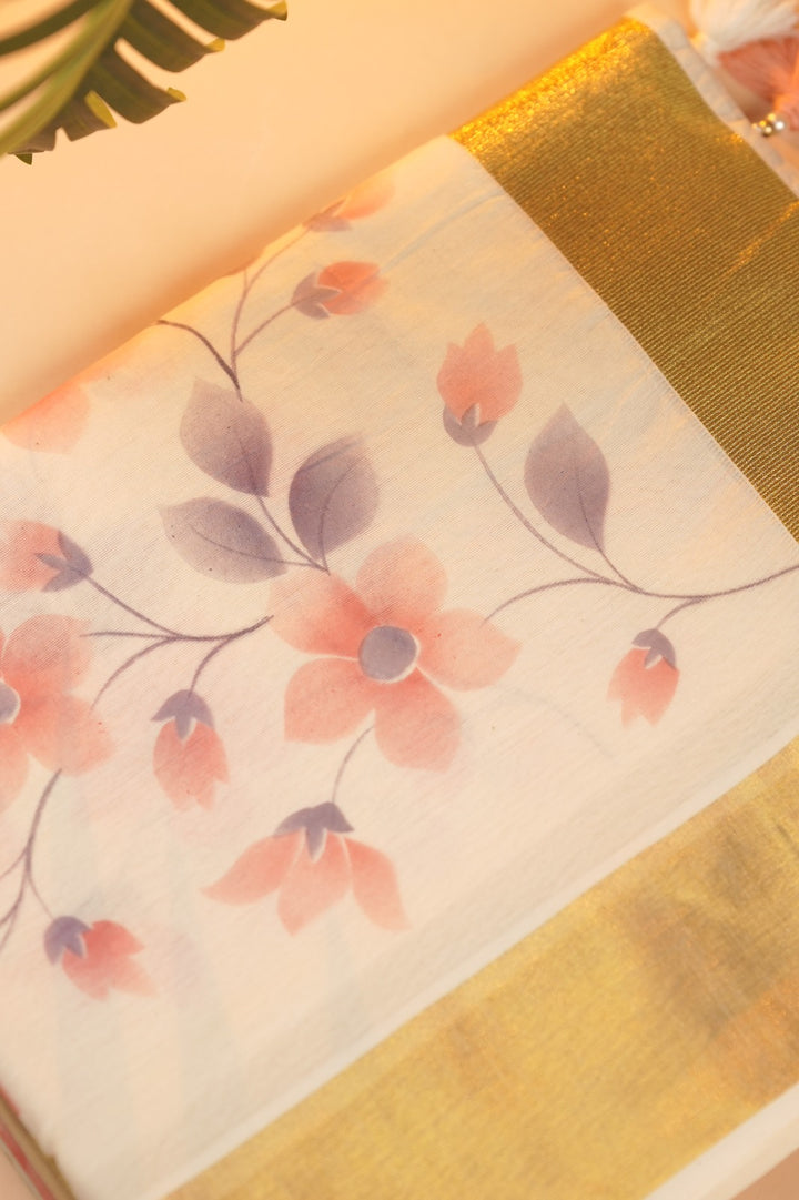 Kerala Cotton Saree TSA0961