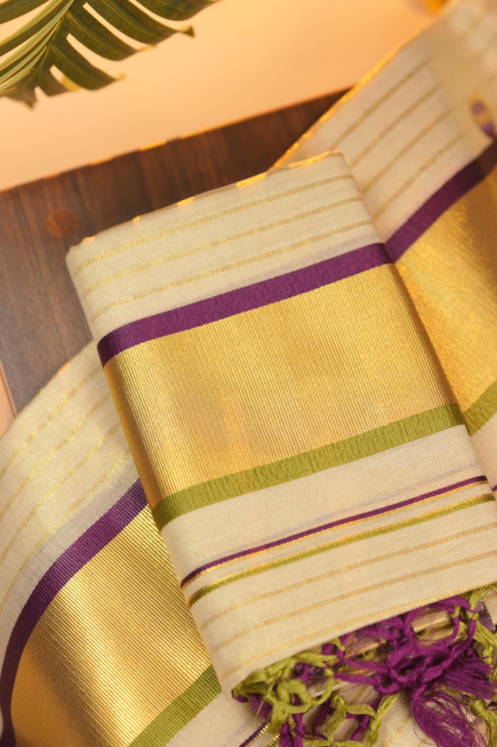 Kerala Tissue Set Mundu TSA0950