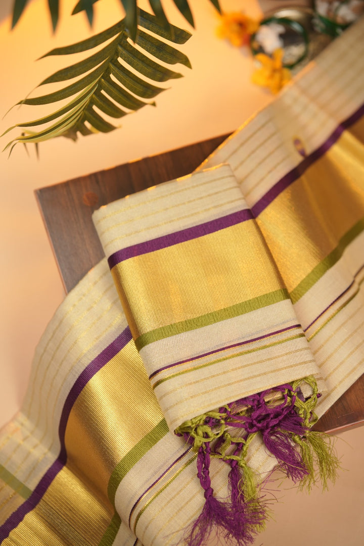 Kerala Tissue Set Mundu TSA0950
