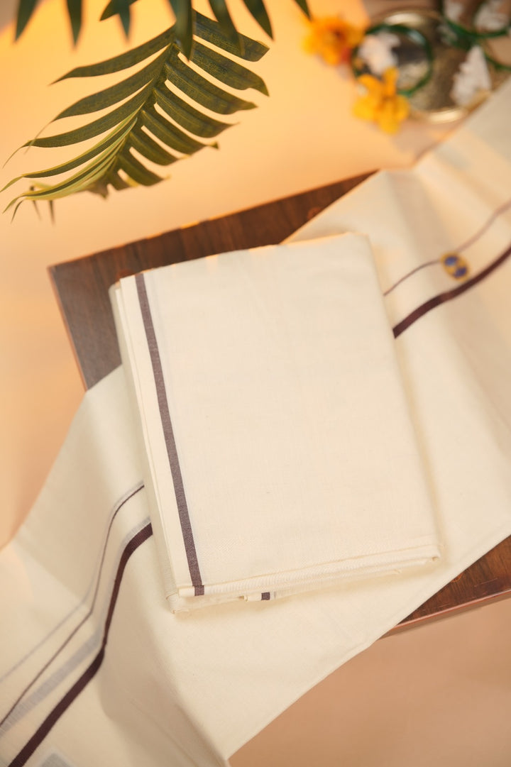 Kerala Cotton Set Mundu TSA0951