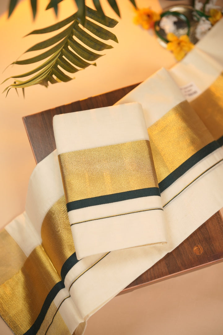 Kerala Cotton Set Mundu TSA0953