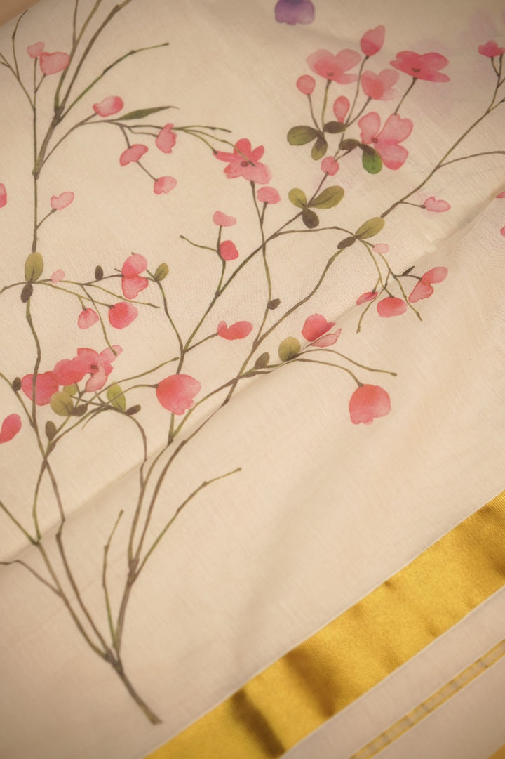 Kerala Cotton Saree TSA0964
