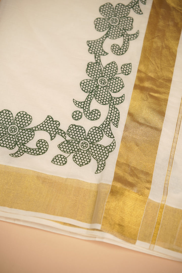 Kerala Cotton Saree TSA0960