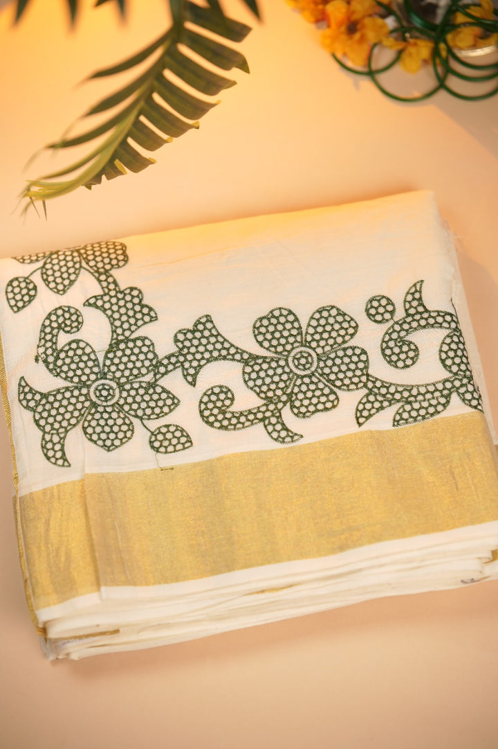Kerala Cotton Saree TSA0960
